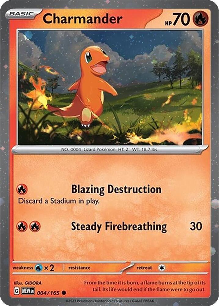 004 pokemon card 004/165 Charmander - Pokémon 151
