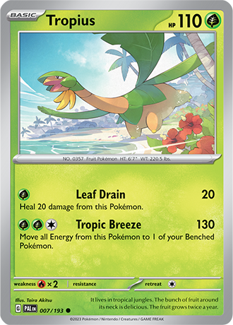 007/193 Tropius - Paldea Evolved - Pokémon card (English)