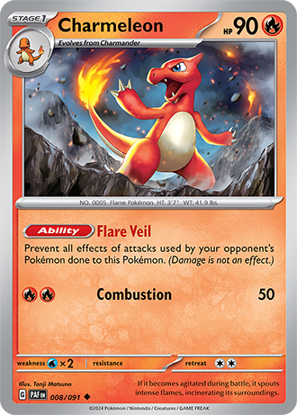 008/091 Charmeleon - Paldean Fates - Pokémon card (English)