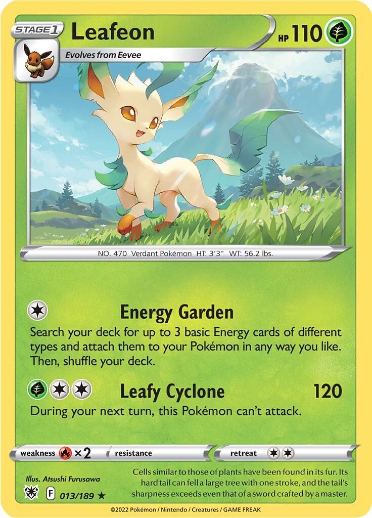 007/189 Leafeon – Astral Radiance - Pokémon card (English)