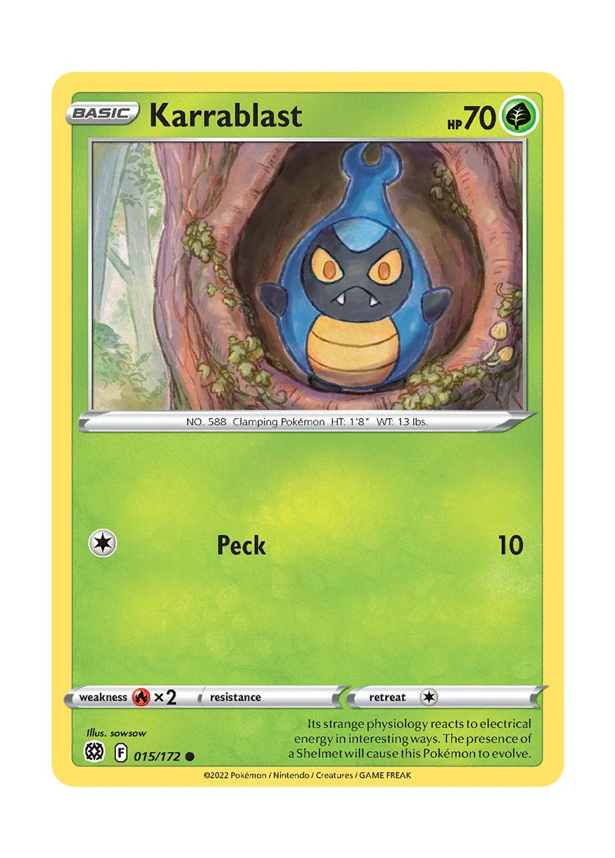 015/172 Karrablast (Brilliant Stars) Pokemon card (English) Cham Gaming 015/172 Karrablast (Brilliant Stars) Pokemon card (English) Cham Gaming