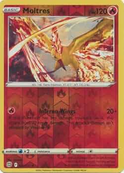 021/172 Moltres (Reverse Holo) Rare (Brilliant Stars) Pokemon card (En Cham Gaming 021/172 Moltres (Reverse Holo) Rare (Brilliant Stars) Pokemon card (En Cham Gaming