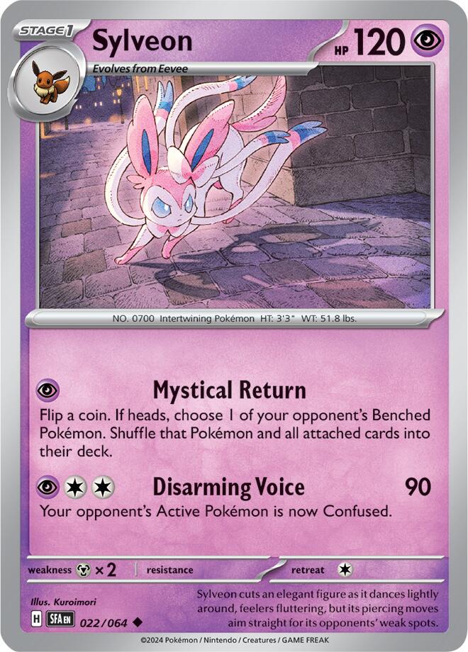 022/064 Sylveon (Shrouded Fable) Pokmon Card (English) Cham Gaming 022/064 Sylveon (Shrouded Fable) Pokmon Card (English) Cham Gaming