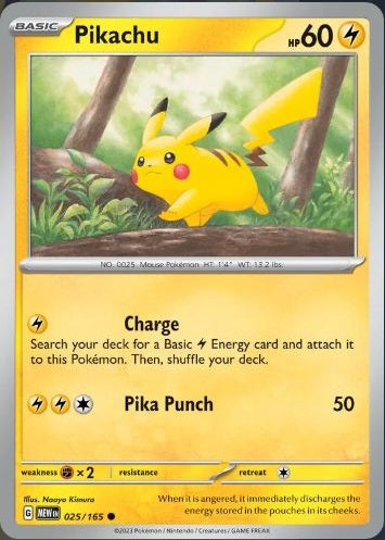 025/165 Pikachu - Pokémon 151 - Pokémon card (English)