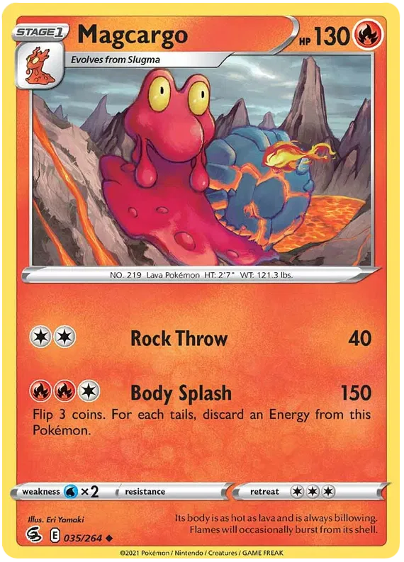 035/264 Magcargo (Fusion Strike) Pokemon card (English)