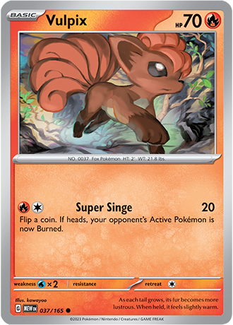 037/165 Vulpix - Pokémon 151 - Pokémon card (English)
