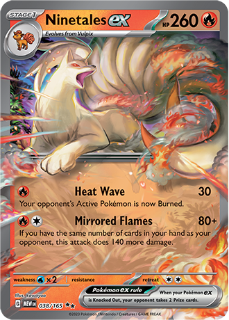 038/165 Ninetales EX -Pokémon 151 - Pokémon card (English) Collectors item