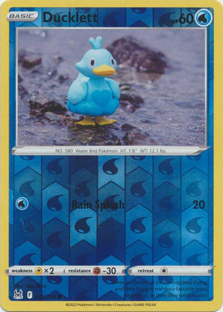 pokemon card ducklett 046/196 (Reverse Holo) (Lost Origin) (English) – Cham Gaming Caterpie Color:Neo Lime [1] Flap (20) Weakness Mega Pinsir ex (Mega