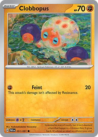 051/091 Clobbopus - Paldean Fates - Pokémon card (English)