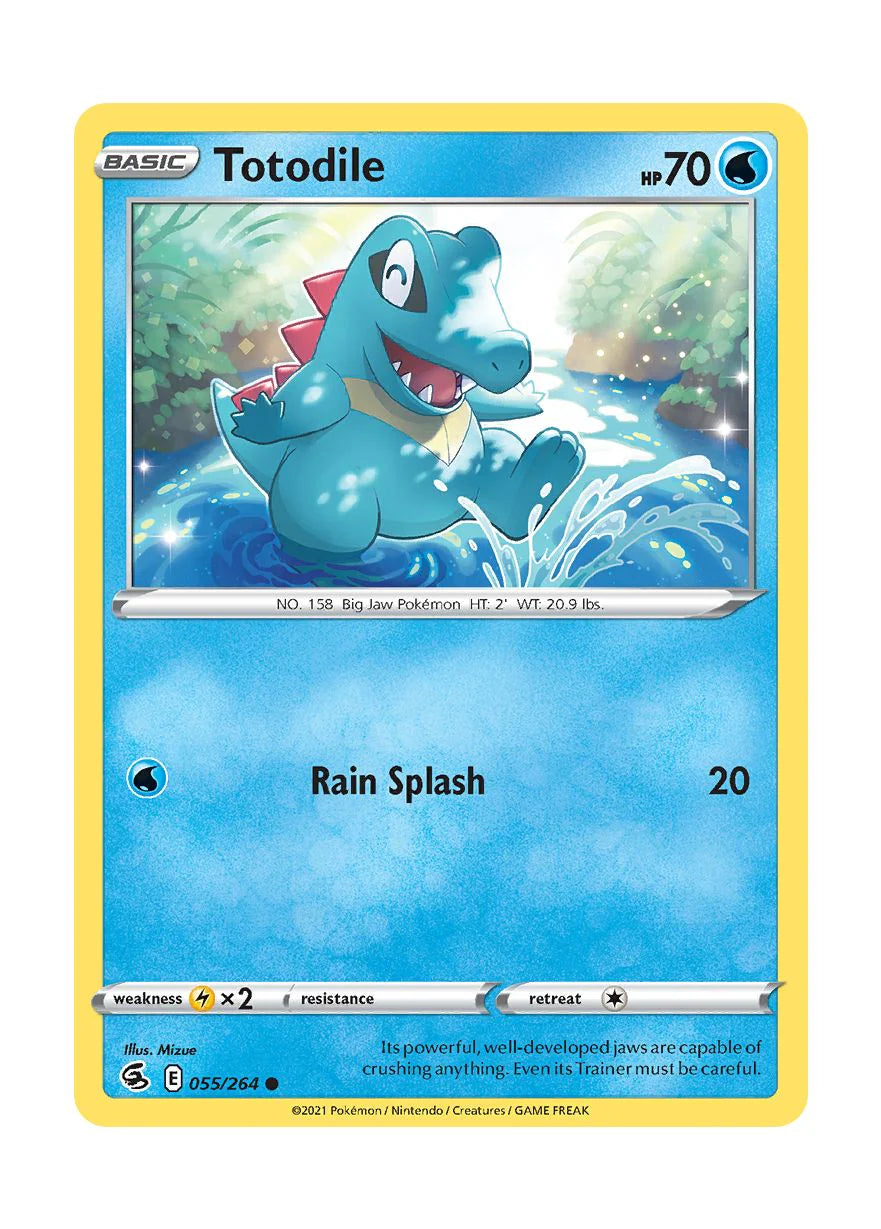 055/264 Totodile / Basic / Common (Fusion Strike) English card