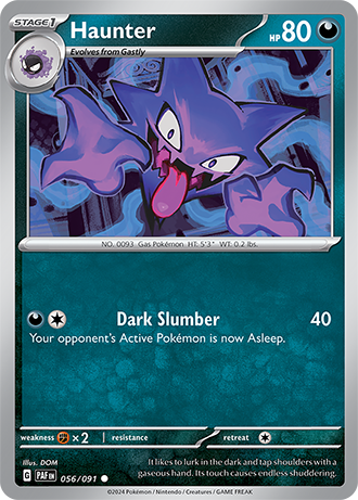 056/091 Haunter - Paldean Fates - Pokémon card (English)