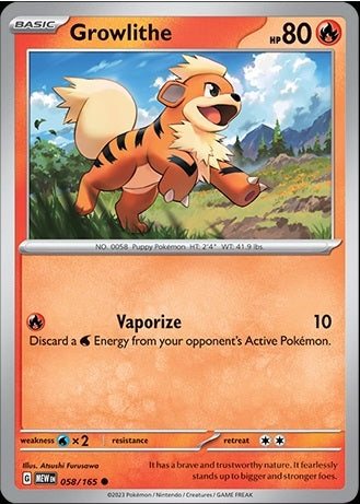 058/165 Growlithe - Pokémon 151