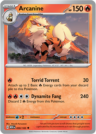 059/165 Arcanine - Pokémon 151 - Pokémon card (English)
