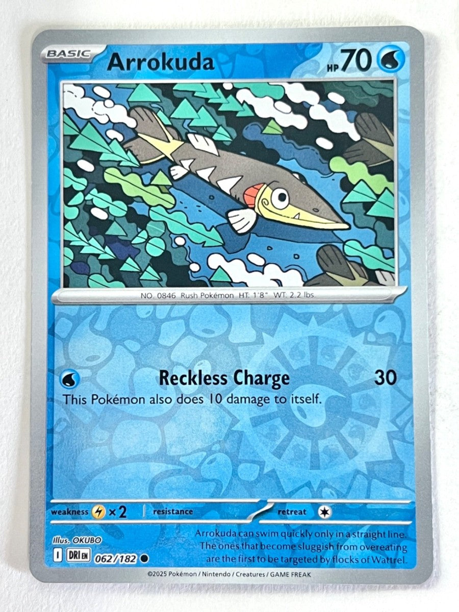 062/182 Arrokuda (Reverse Holo) - Destined Rivals - Pokémon card (English)