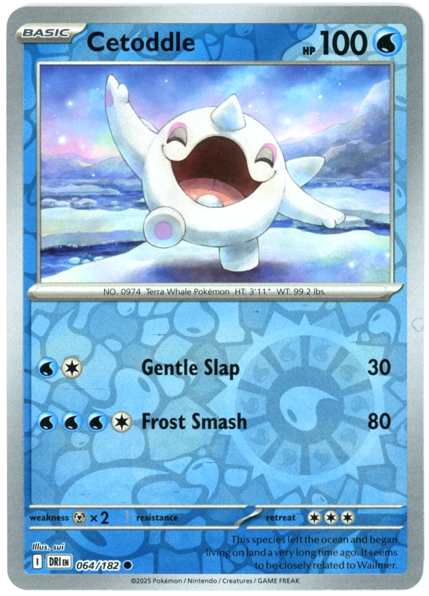 064/182 Cetoddle (Reverse Holo) - Destined Rivals - Pokémon card (English)