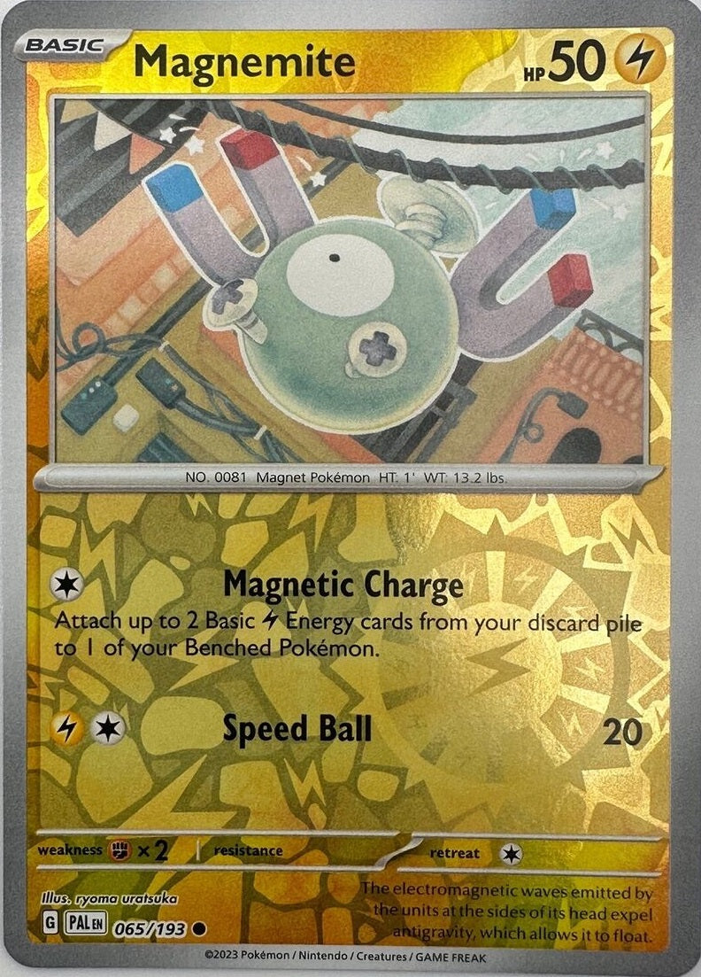 pokemon magnemite card 065/193 Magnemite (Reverse holo) - Paldea Evolved