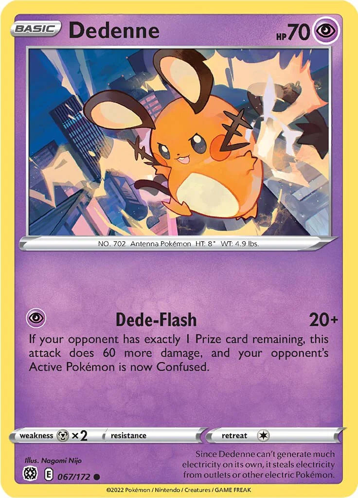 067/172 Dedenne (Brilliant Stars) Pokemon card (English) – Cham Gaming