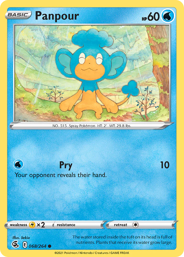068/264 Panpour / Basic / Common (Fusion Strike) English card
