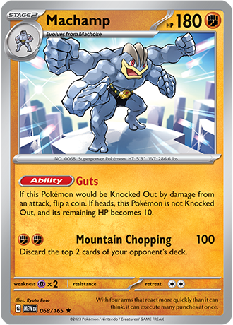 068/165 Machamp - Pokémon 151 - Pokémon card (English)