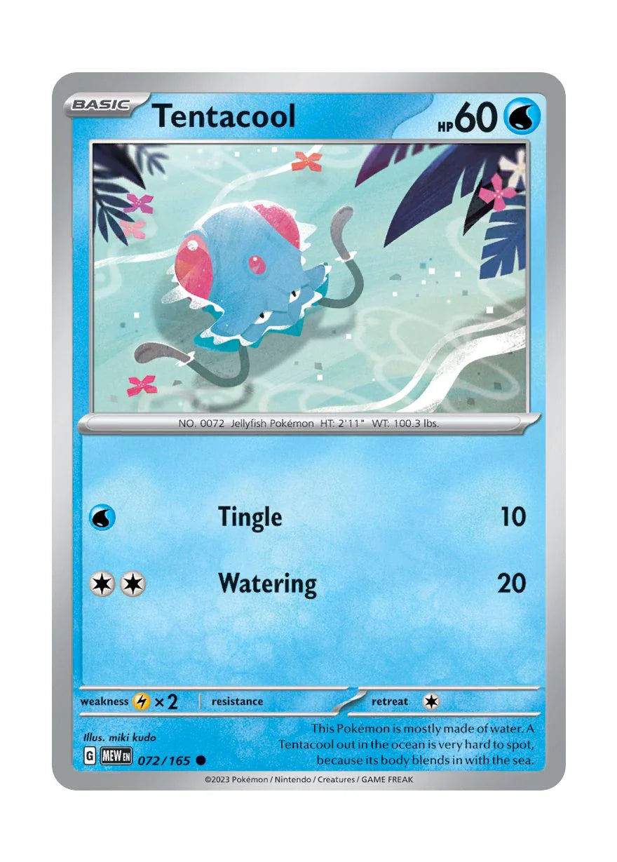 072/165 Tentacool - Pokémon 151 - Pokémon card (English)