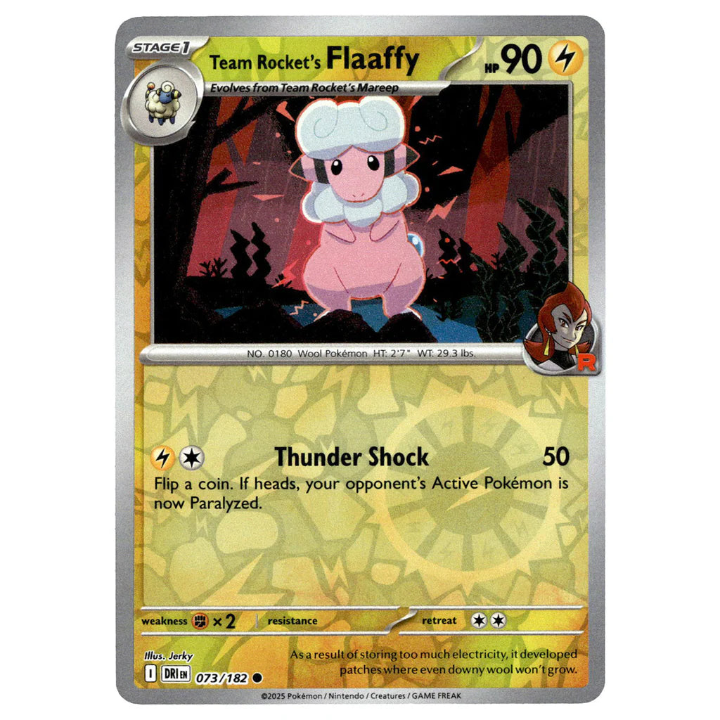 073/182 Team Rocket's Flaaffy (Reverse Holo) - Destined Rivals - Pokemon cards (English)