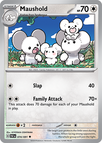 074/091 Maushold - Paldean Fates - Pokémon card (English)