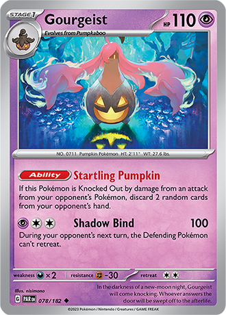 078/182 Gourgeist / Stage 1 / Uncommon (Paradox Rift) English card