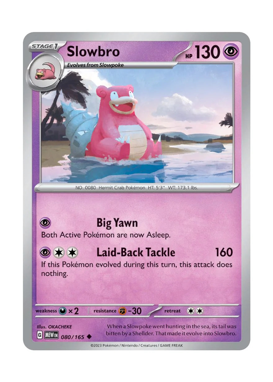 080/165 Slowbro - Pokémon 151 - Pokémon card (English)