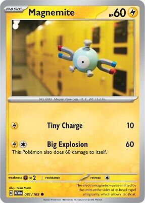 081/165 Magnemite - Pokmon 151 - Pokmon card (English) Cham Gaming 081/165 Magnemite - Pokmon 151 - Pokmon card (English) Cham Gaming