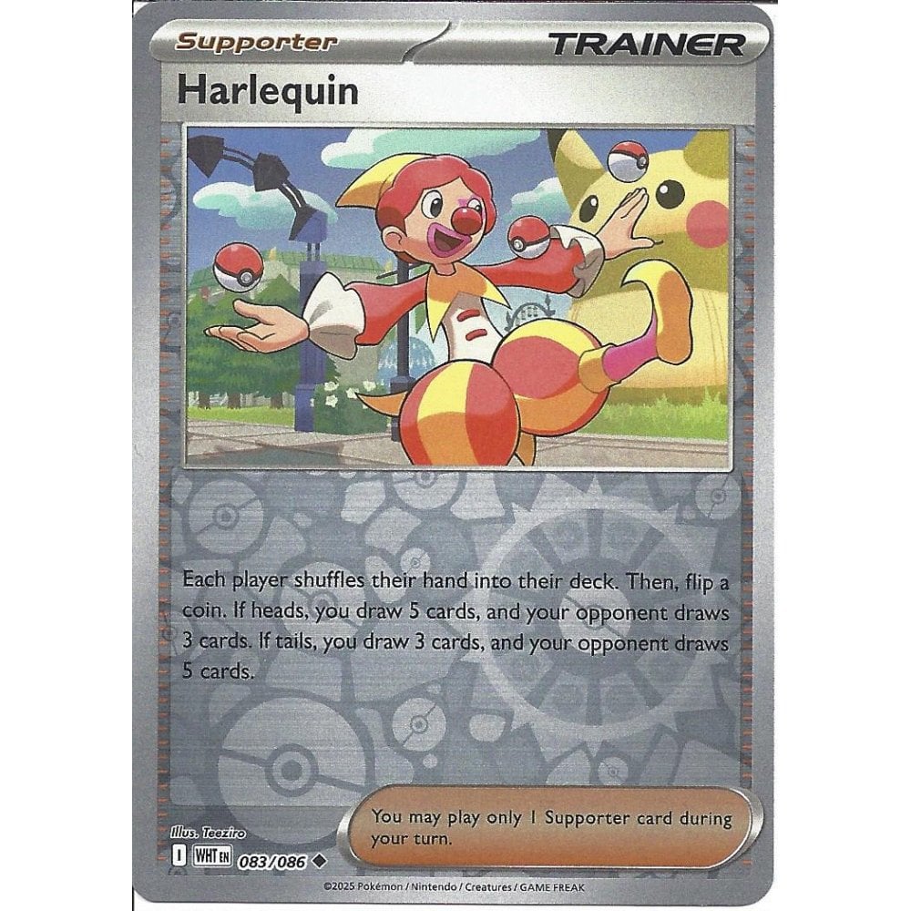 harlequin pokemon card 083/086 (Reverse Holo) (Supporter) (White Flare) car – Cham Gaming One Box:Kickoff-Venusaur GRADER_PSA If tails Magic: The Gathering has