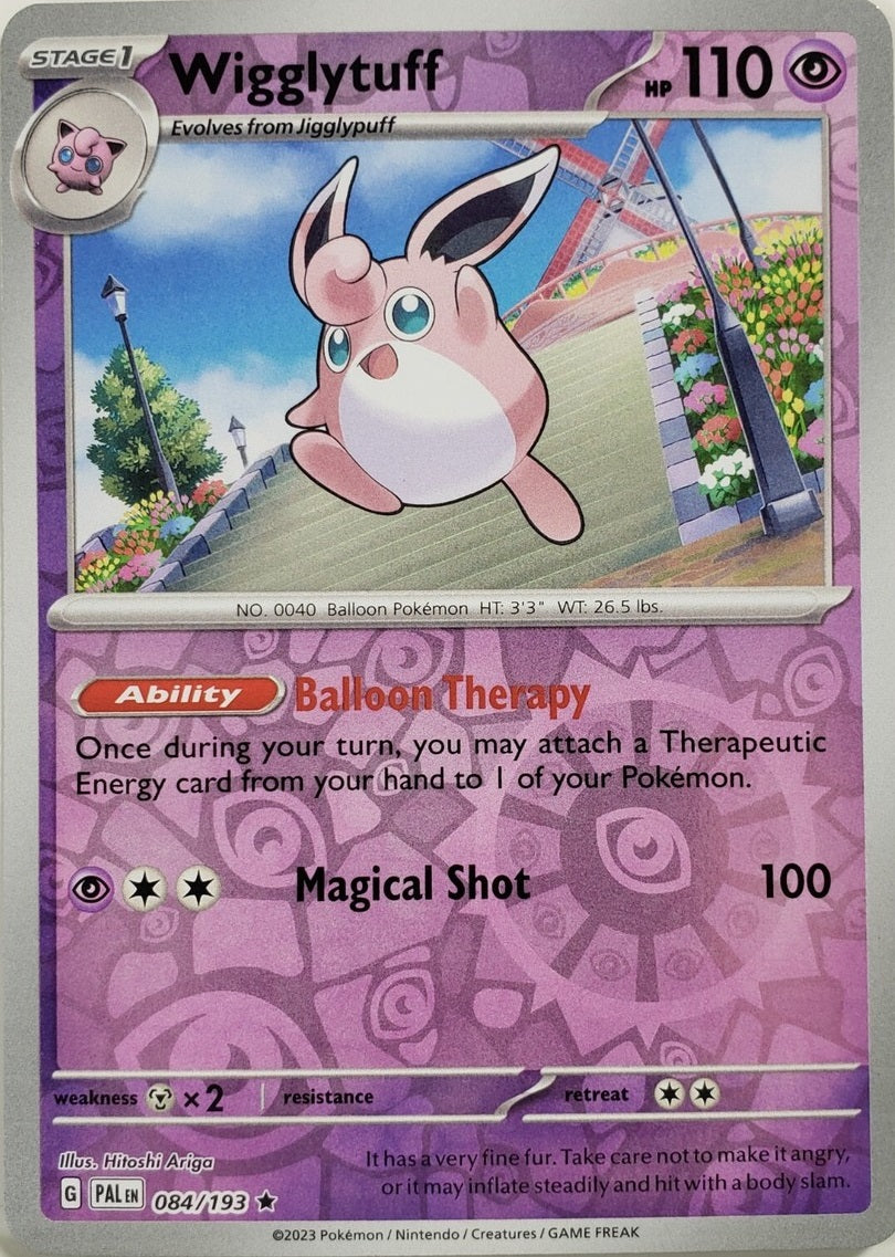 084/193 Wigglytuff - Reverse holo - Paldea Evolved - Pokémon card (English)