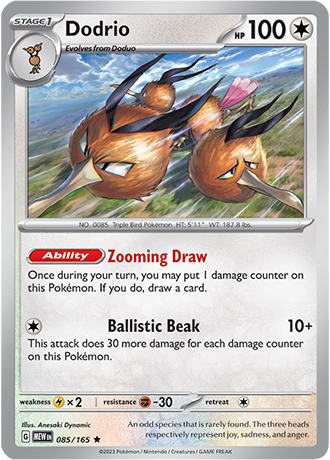 085/165 Dodrio (Holo) - Pokémon 151 - Pokémon card (English)