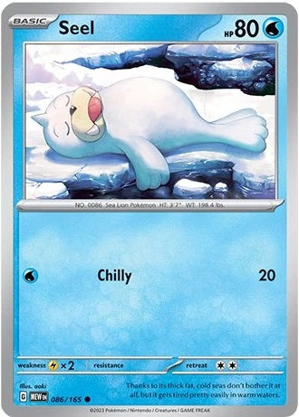 086/165 Seel - Pokémon 151 - Pokémon card (English)