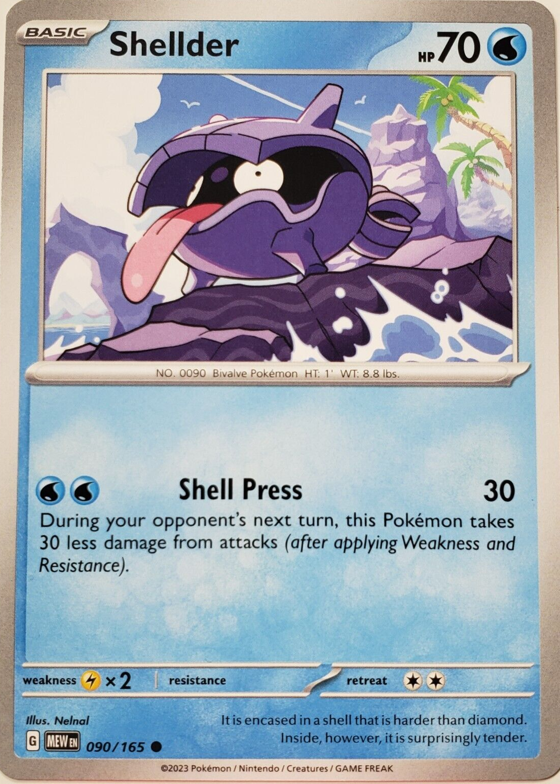 090/165 Shellder - Pokémon 151 - Pokémon card (English)