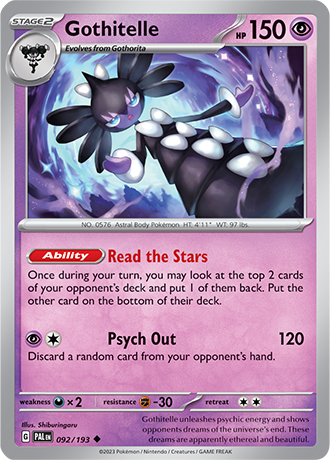 092/193 Gothitelle - Paldea Evolved - Pokémon card (English)