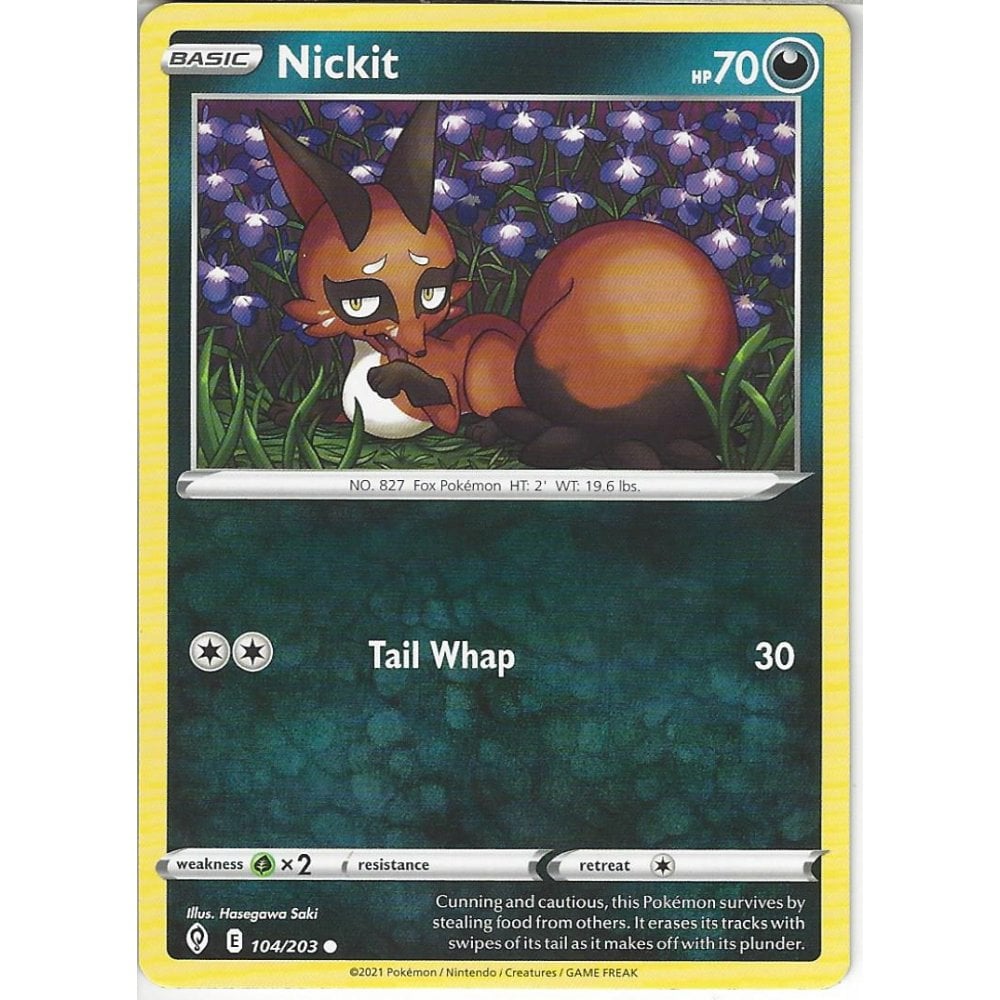 104/203 Nickit / Basic / Common (Evolving Skies) English card