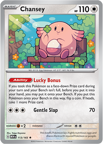 113/165 Chansey (Holo) - Pokémon 151 - Pokémon card (English)