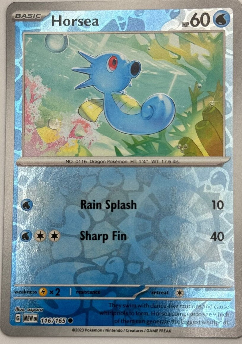 116/165 Horsea (Reverse Holo) - Pokémon 151 - Pokémon card (English)