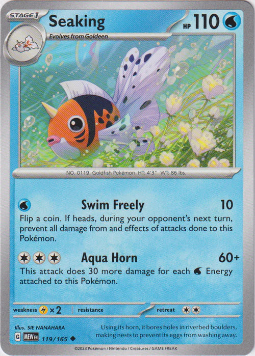 119/165 Seaking - Pokémon 151 - Pokémon card (English)