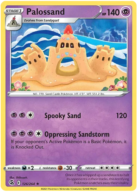 126/264 Palossand (Rare) (Fusion Strike) Pokemon card (English)