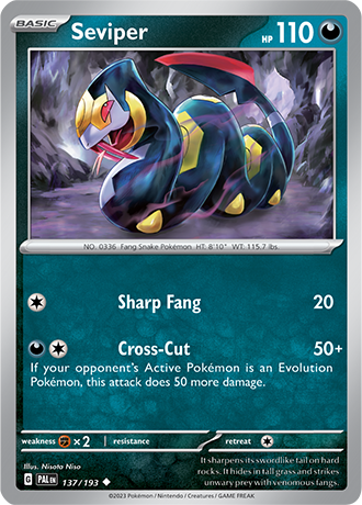137/193 Seviper - Paldea Evolved - Pokémon card (English)