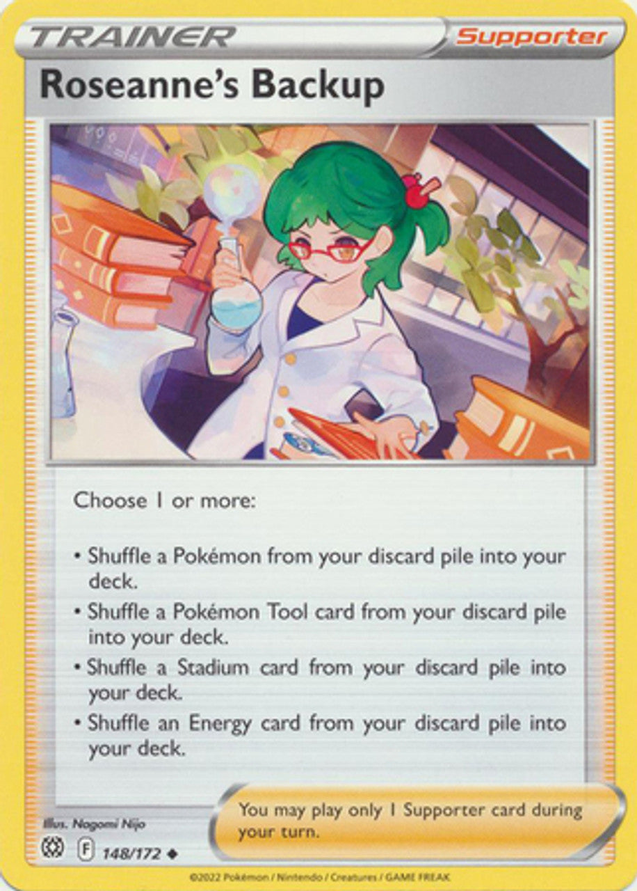 148/172 Roseanne's Backup / Supporter / Uncommon (Brilliant Stars) English card