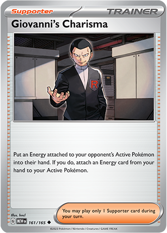 161/165 Giovanni's Charisma - Pokémon 151 - Pokémon card (English)