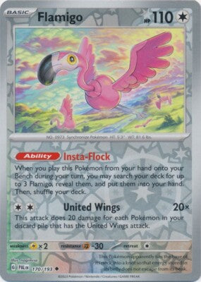 170/193 Flamigo (Reverse holo) - Paldea Evolved - Pokmon card (Englis Cham Gaming 170/193 Flamigo (Reverse holo) - Paldea Evolved - Pokmon card (Englis Cham Gaming