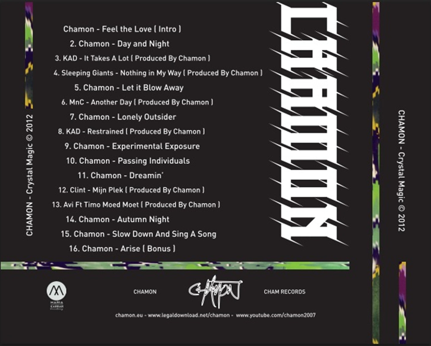 Chamon – Crystal Magic CD | 2012 Independent Hip Hop / LoFi / Instrumental Album | Cham Records