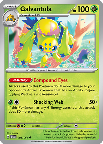002/064 Galvantula - Shrouded Fable - Pokemon card (English)