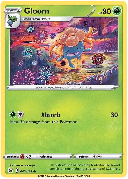 002/196 Gloom (Lost Origin) Pokemon card (English)
