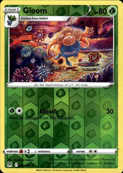 002/196 Gloom (Reverse Holo) (Lost Origin) Pokemon card (English)