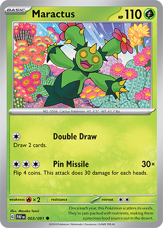 003/091 Maractus - Paldean Fates - Pokémon card (English)