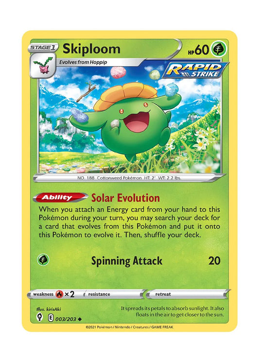 003/203 Skiploom / stage 1 / Uncommon (Evolving Skies) English card